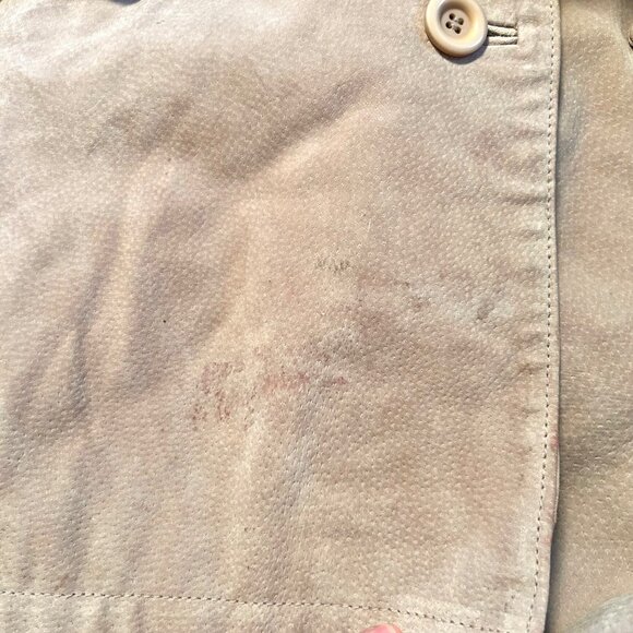 JESSICA HOLBROOK BEIGE SUEDE LEATHER JACKET W/ POCKETS - 3X - Picture 4 of 6